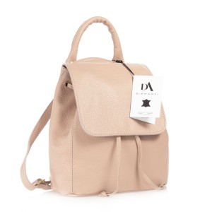 Rucsac dama din piele naturala DiAmanti Umberto Rosa